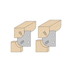 CMT 694.007.31 ROUNDOVER & COVE CUTTER HEADS D=4-3/4’’  B=1-1/4”