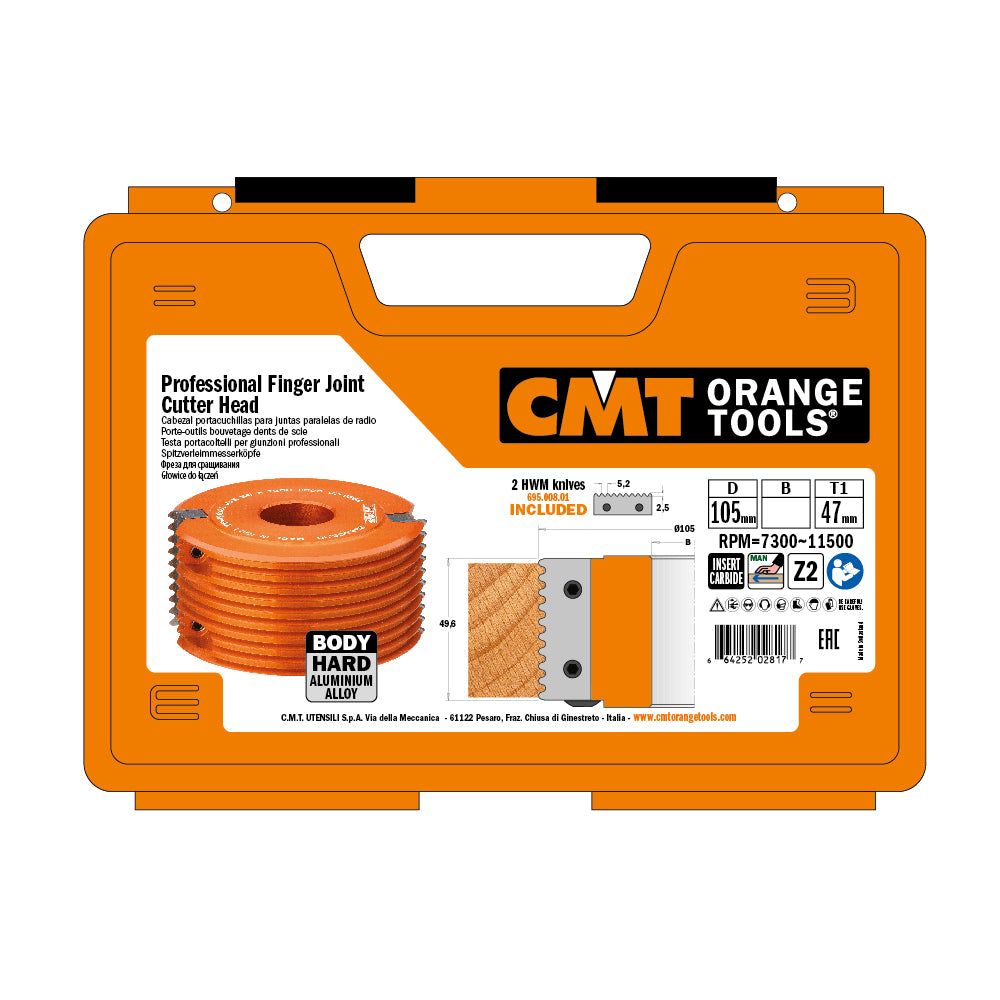 CMT 694.008.31 PROFESSIONAL FINGER JOINT CUTTER HEADS D=4-9/64’’ B=1-1/4”