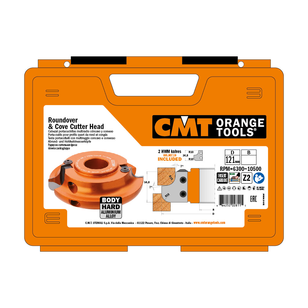 CMT 694.007.31 ROUNDOVER & COVE CUTTER HEADS D=4-3/4’’  B=1-1/4”