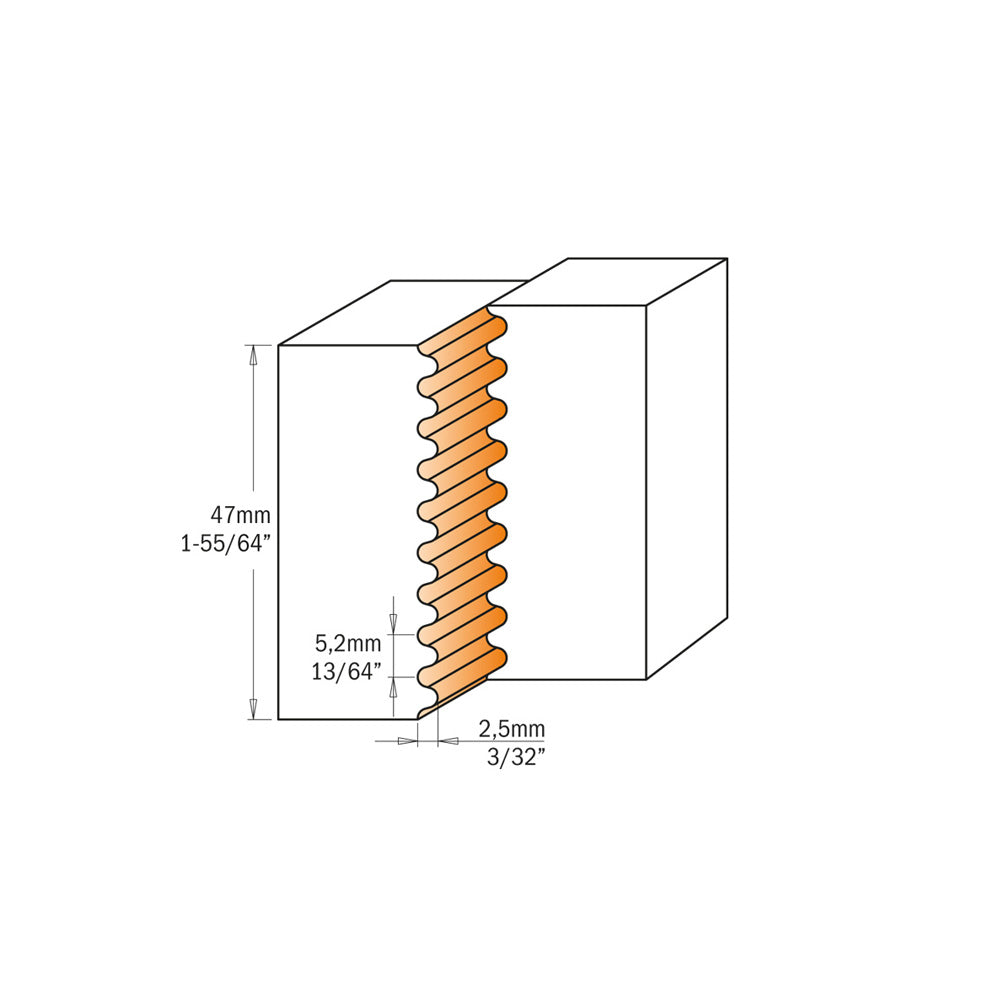 CMT 694.008.31 PROFESSIONAL FINGER JOINT CUTTER HEADS D=4-9/64’’ B=1-1/4”